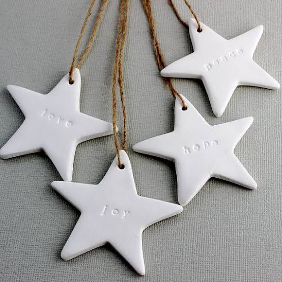 Clay Gift Tag Ornaments (Set of 4)