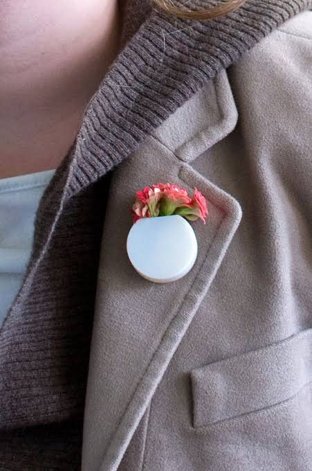 Mini Planter Pin (Wearable Pot)