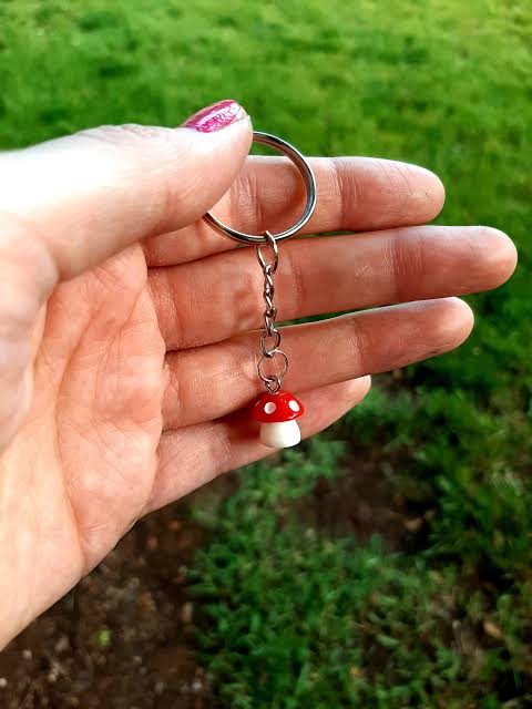 Mushroom Keychain