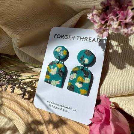 Terrazzo Arch Earrings