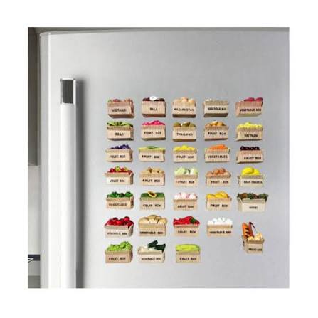 Veggie Fridge Magnets (Set of 6)
