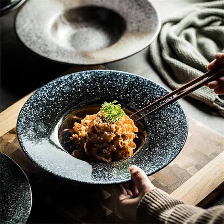 Wide Rim Pasta Bowl